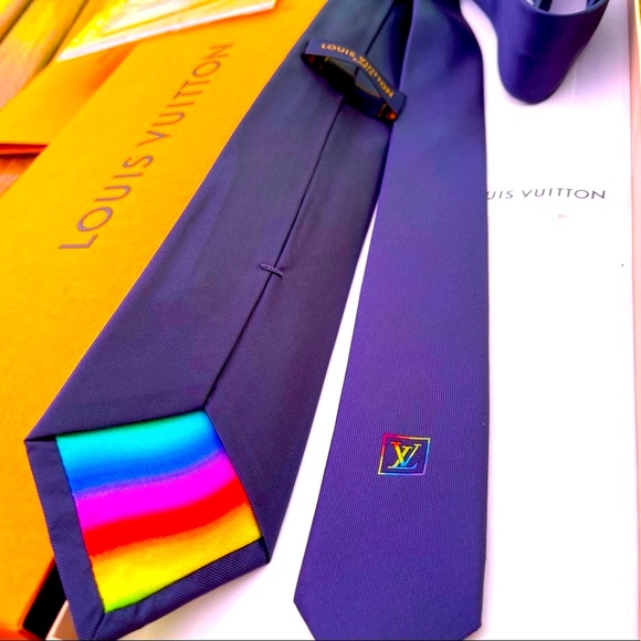 🎁LV HOLIDAY 25’🎁🆕💯LOUIS VUITTON VIRGIL ABLOH RUNWAY SUNSHINE MOTIF TIE🌞🔥 - Picture 12 of 17